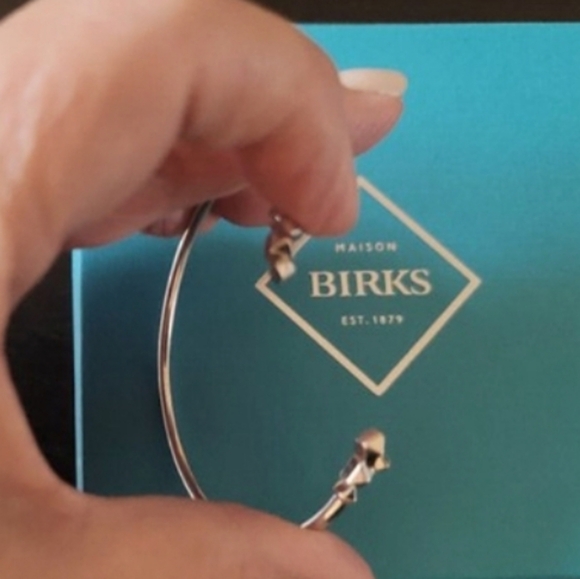 Birks Sterling Silver Cluster Stud Bracelet S/M - Picture 5 of 6